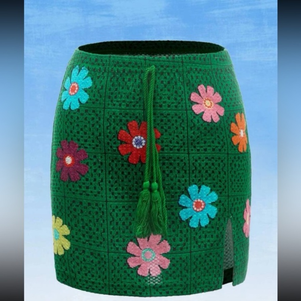 Floral Graphic‎ Print Skirt